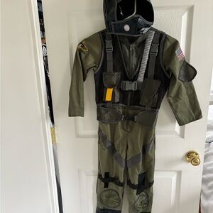 Kids Air Force Costume in Green